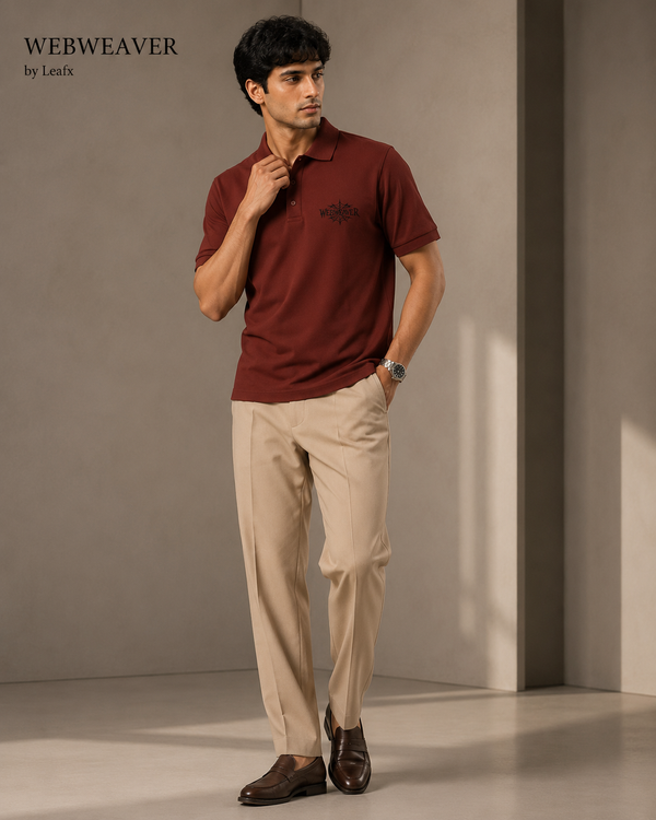 WEBWEAVER Polo | Rust Brown