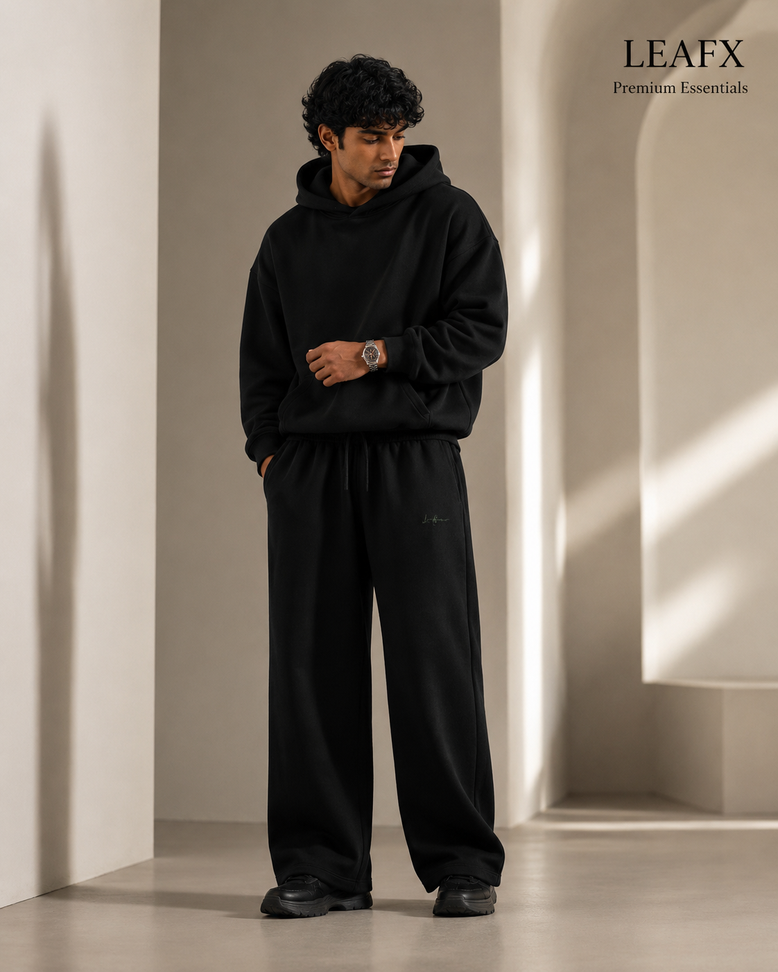 Signature Baggy Sweatpants – Matte Black