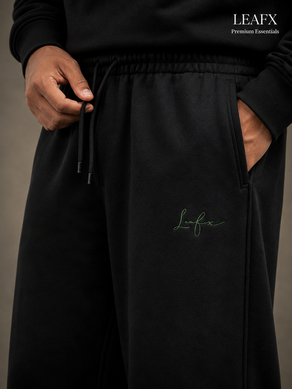 Signature Baggy Sweatpants – Matte Black