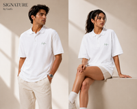 Leafx Signature Polo – Wear the Mark of Confidence [WHITE]