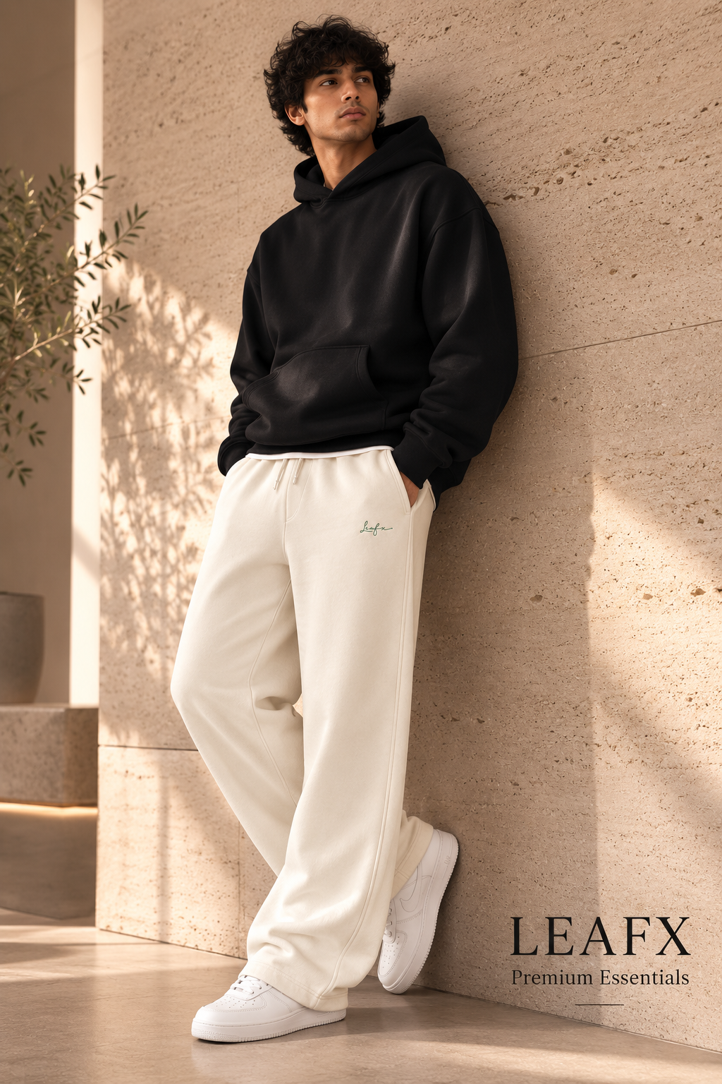 Signature Baggy Sweatpants – Ivory White